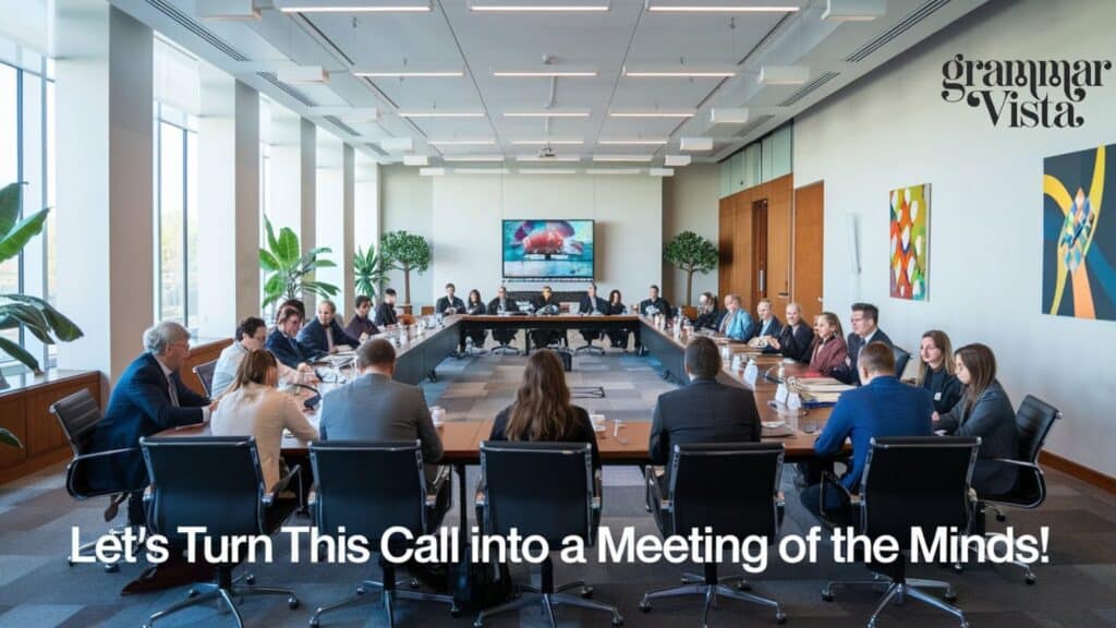 "Let's Turn This Call into a Meeting of the Minds!"