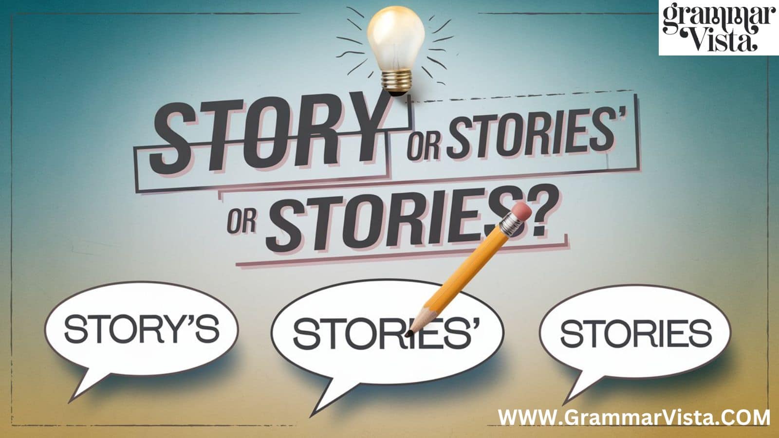 Story's or Stories' or Stories