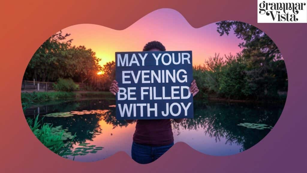 may your evening be filled with joy