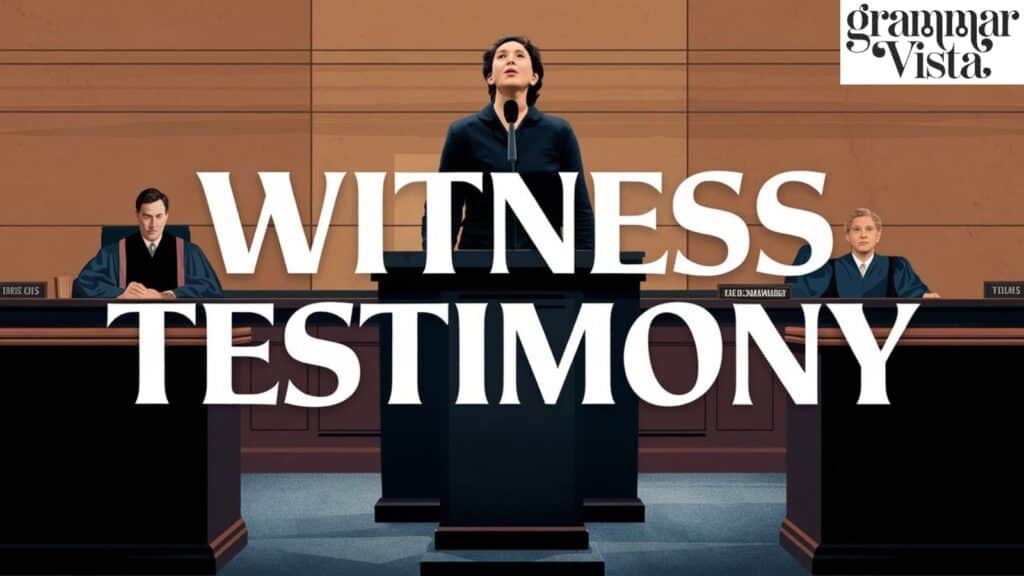 witness testimony