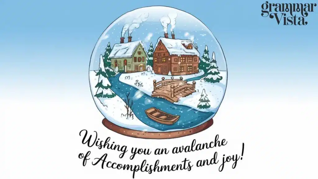 "Wishing you an avalanche of accomplishments and joy!"