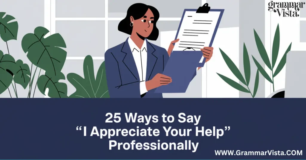 25 ways to say "I appreciate your help" professionally