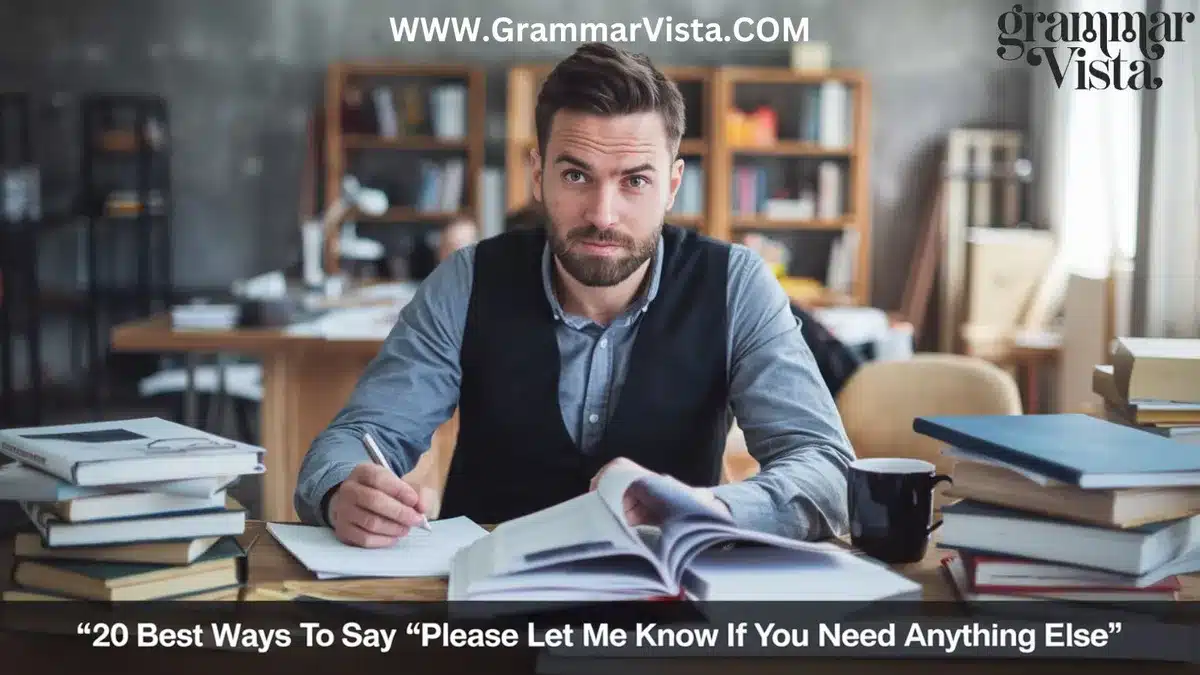 20 Best Ways to Say "Please Let Me Know if You Need Anything Else"