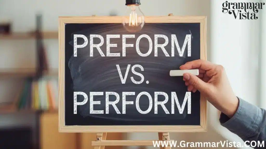 Preform vs. Perform