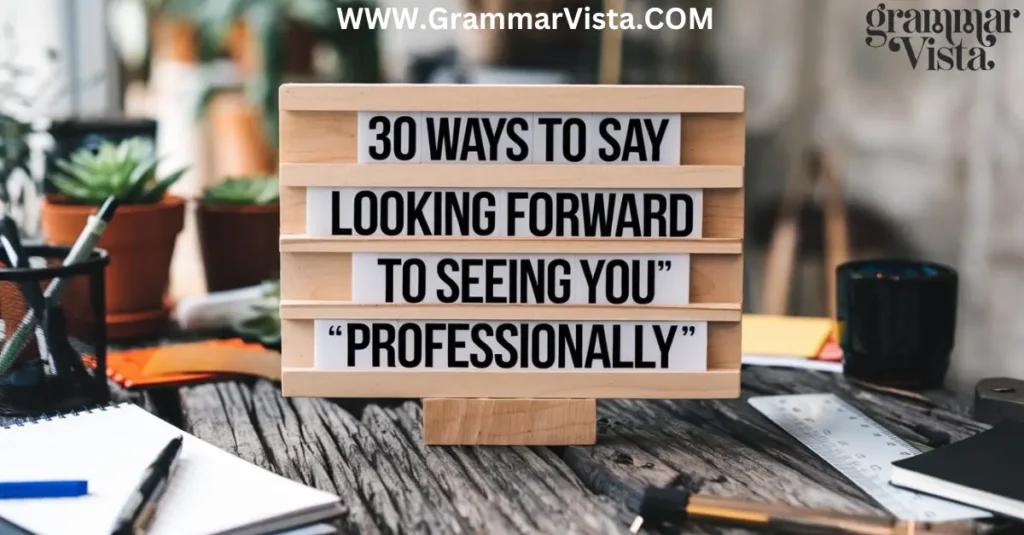 30 ways to say "looking forward to seeing you" professionally