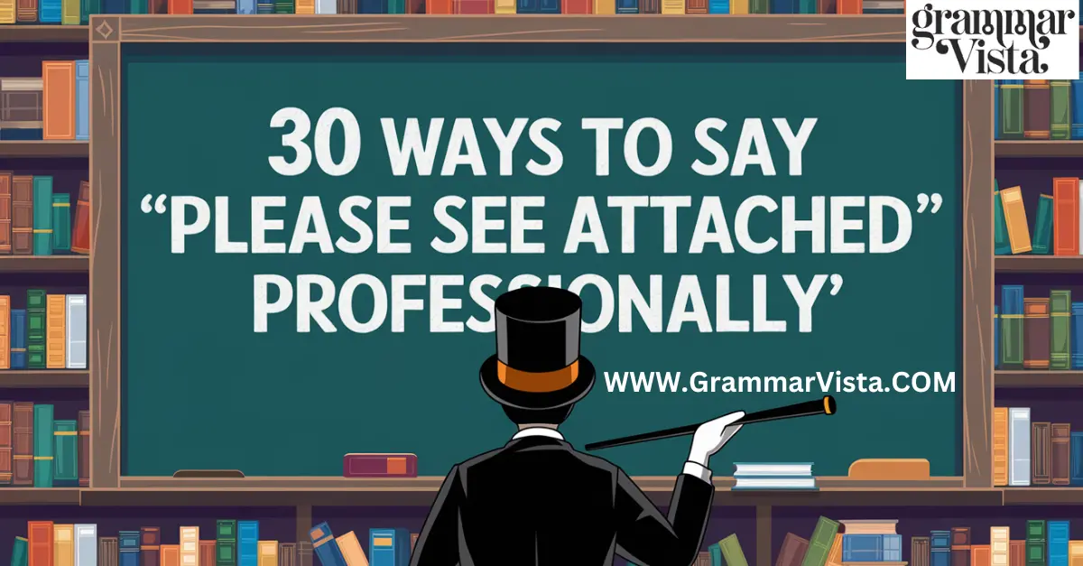 30 Ways to Say "Please See Attached" Professionally