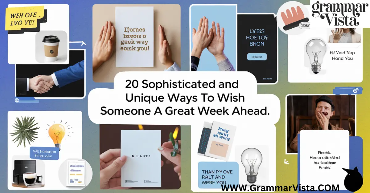 20 Unique Ways to Wish Someone "a Great Week Ahead"