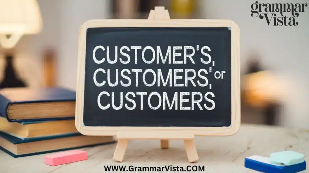 Customer's, Customers', or Customers