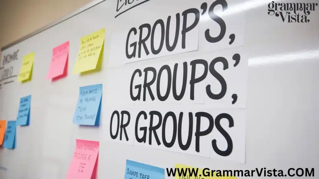 Group's, Groups', or Groups