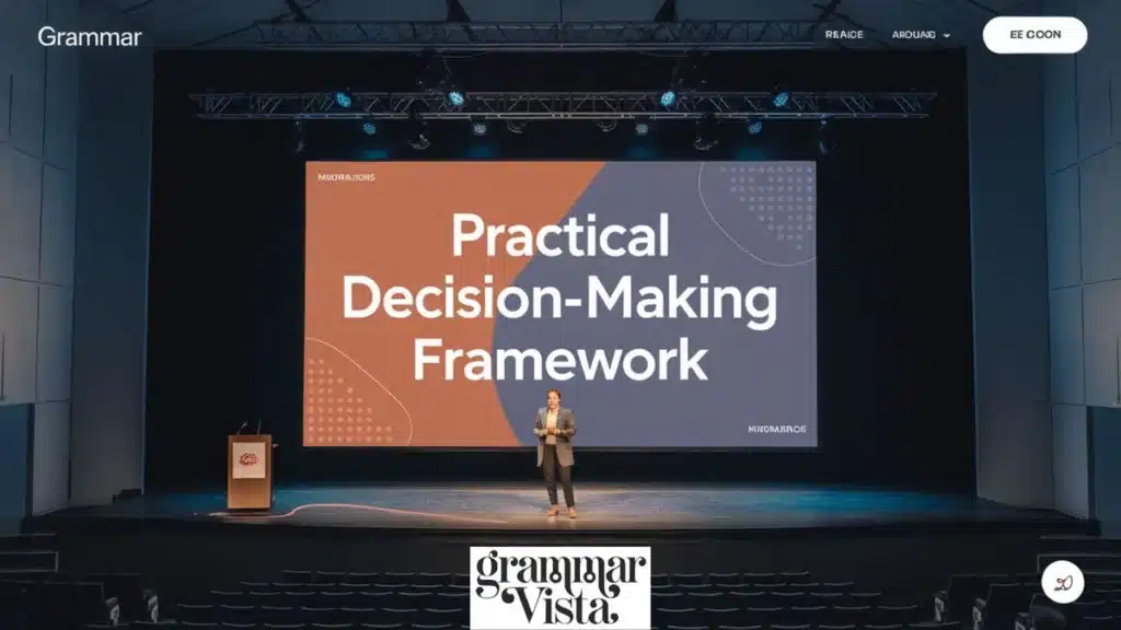 Practical Decision-Making Framework