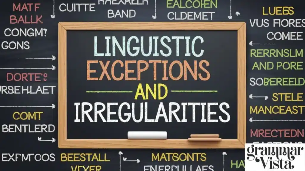 Linguistic Exceptions and Irregularities