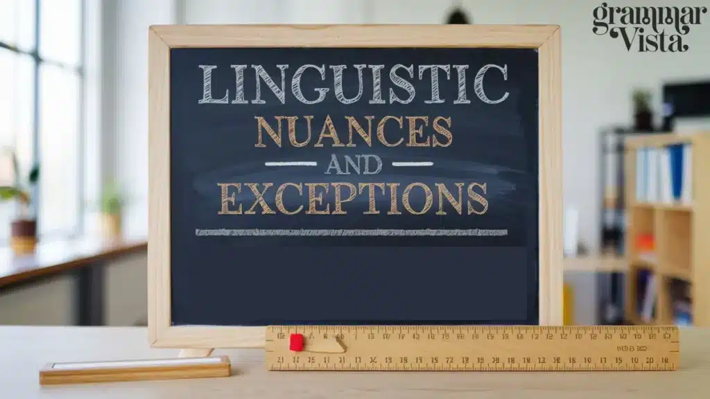 Linguistic Nuances and Exceptions