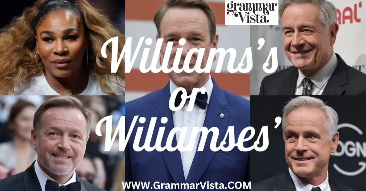 Williams's or Williamses'