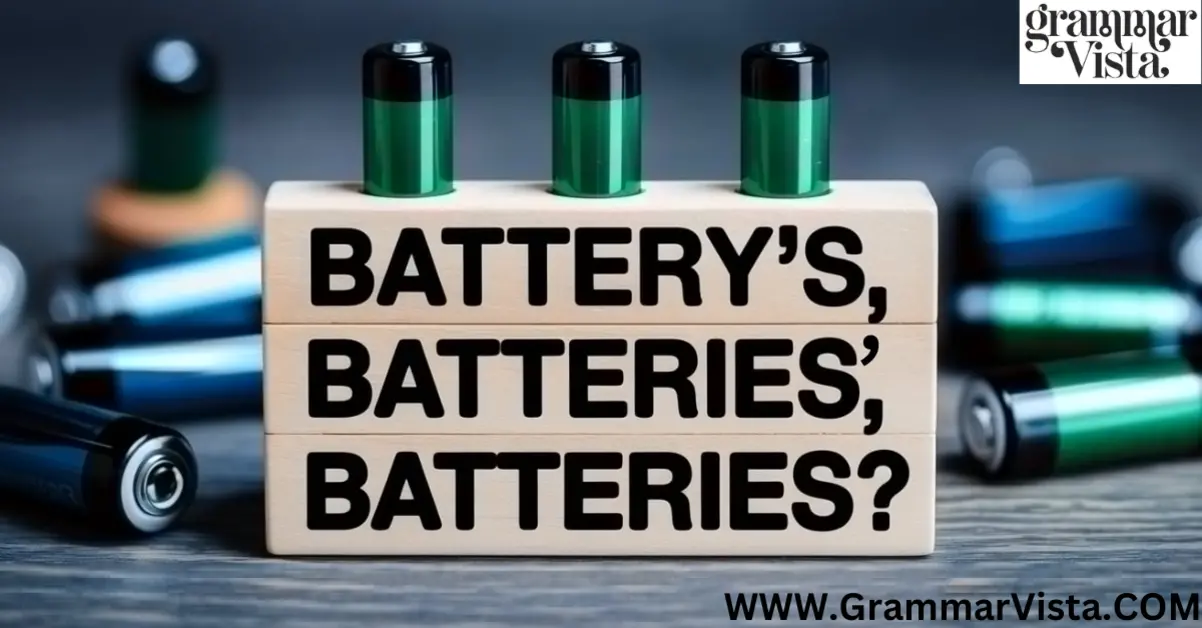 Battery's, Batteries', or Batteries?