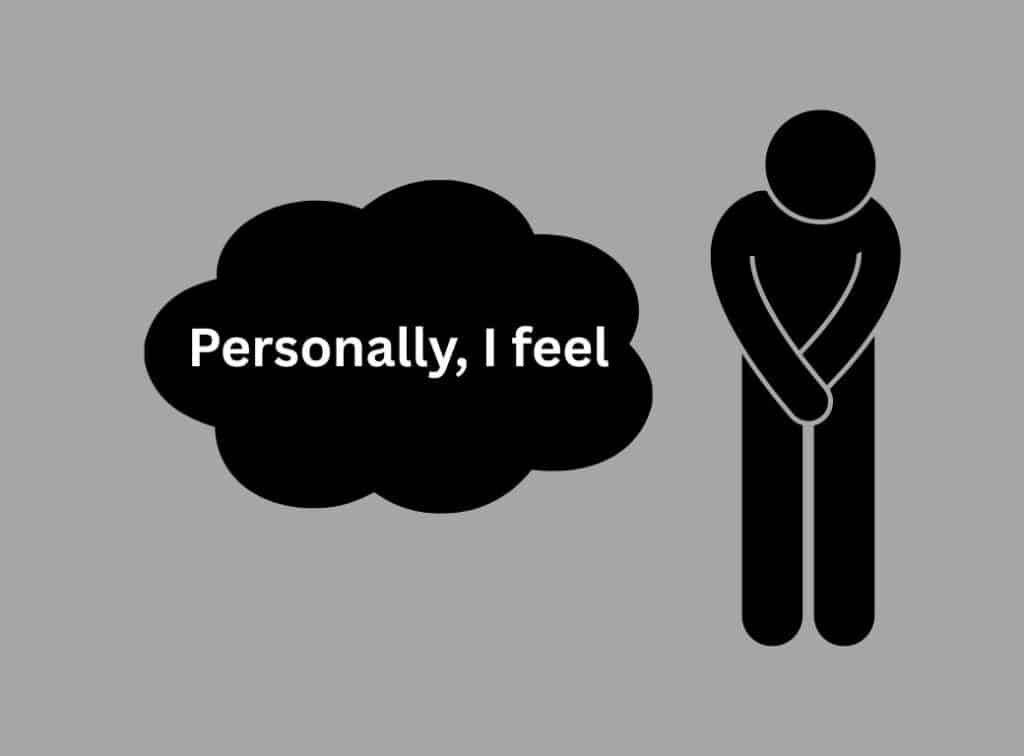 in my opinion synonym