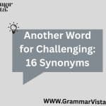 Another Word for Challenging