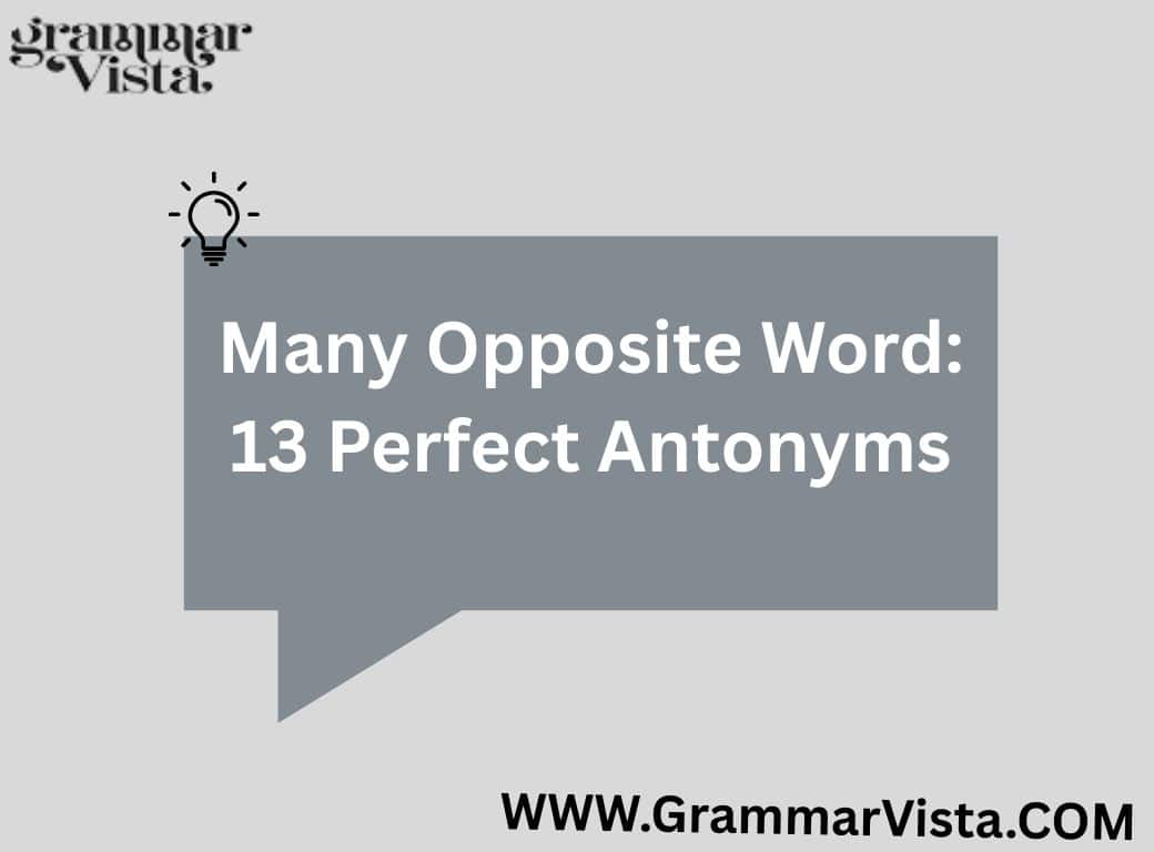 Many Opposite Word