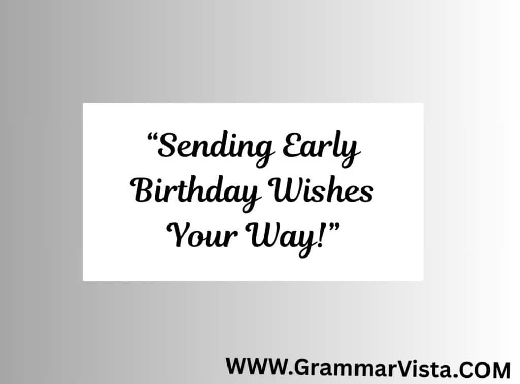 advance happy birthday meaning