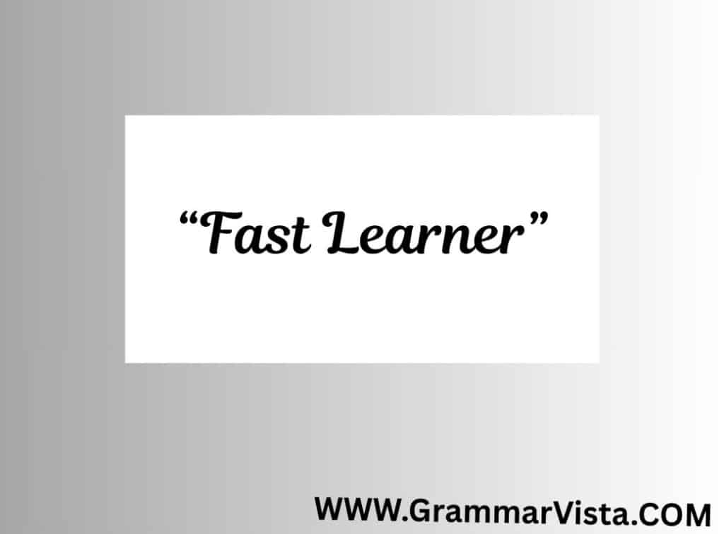 fast learner synonym