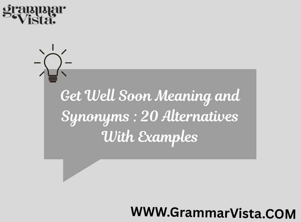 get well soon meaning