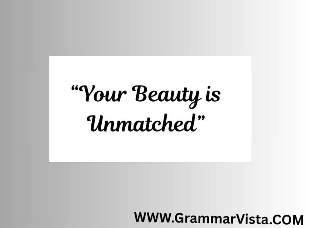 gorgeous compliment