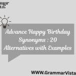 happy birthday synonyms