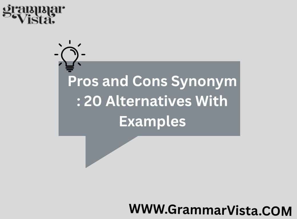 pros and cons synonym