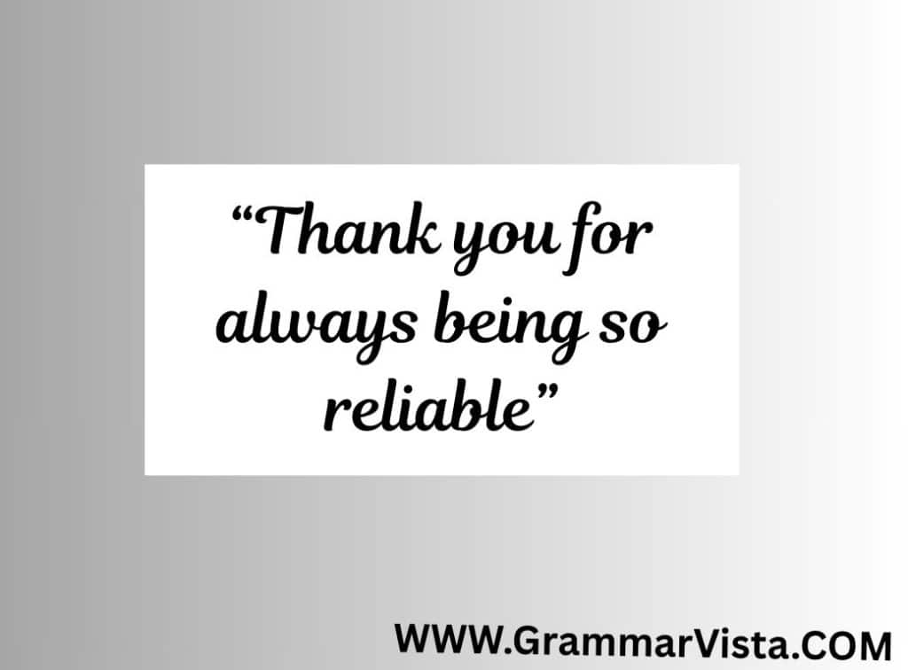 thank you as always meaning
