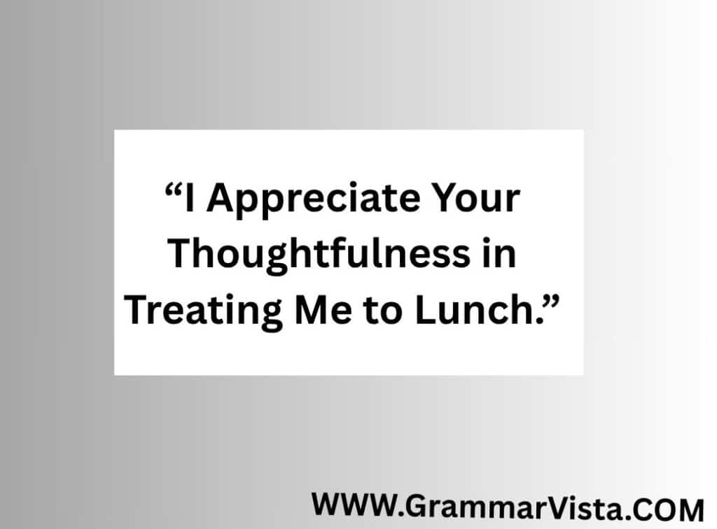 thank you for lunch message