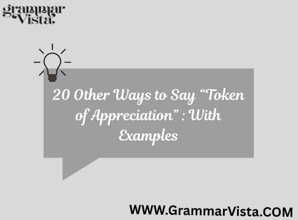 token of appreciation