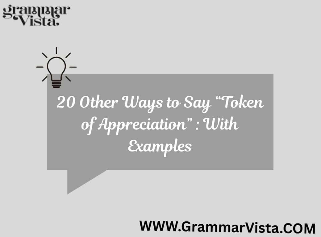 token of appreciation