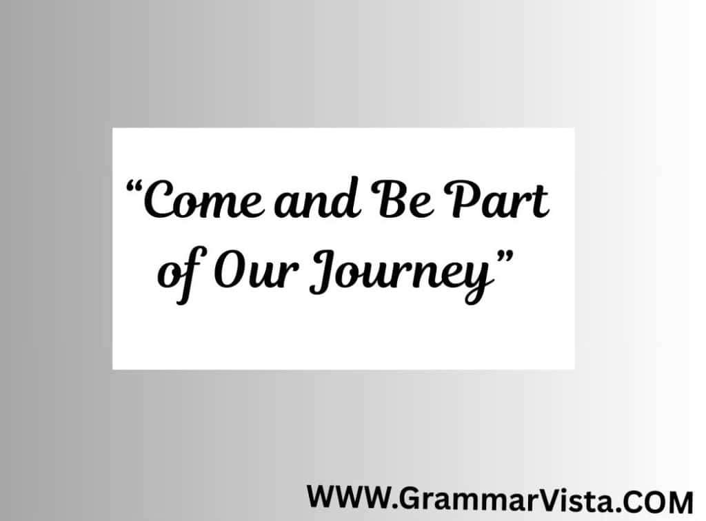 another phrase for join us