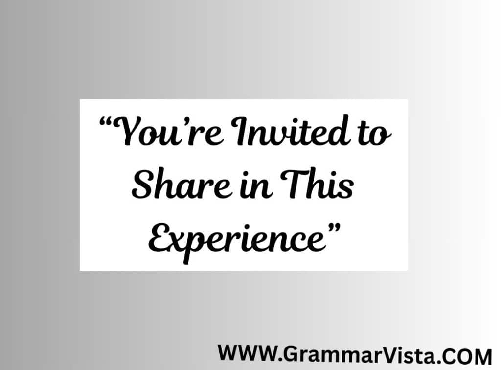 another way to say join us