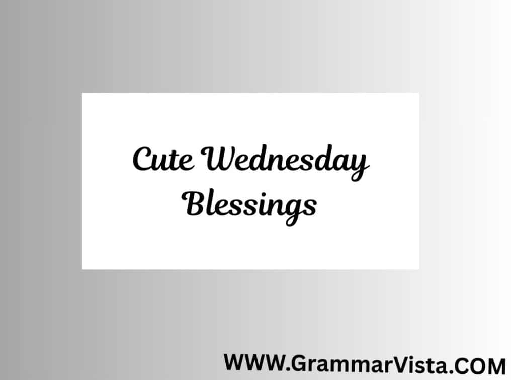 cute wednesday blessings