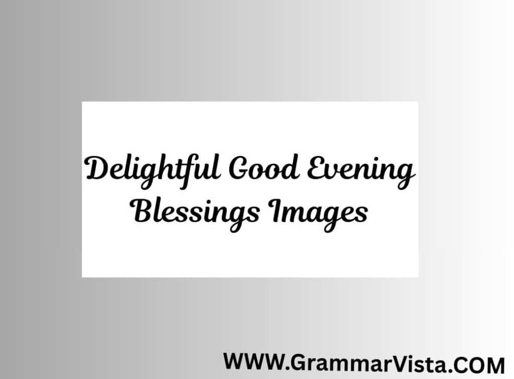 evening blessing
