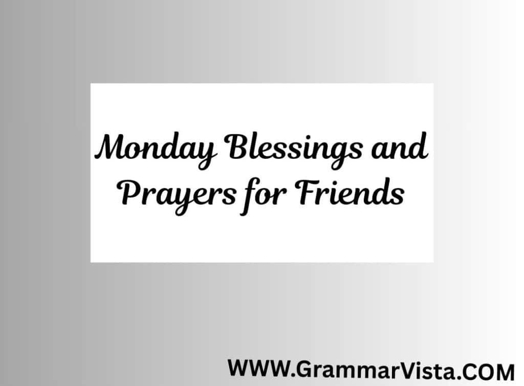 monday blessings and prayers