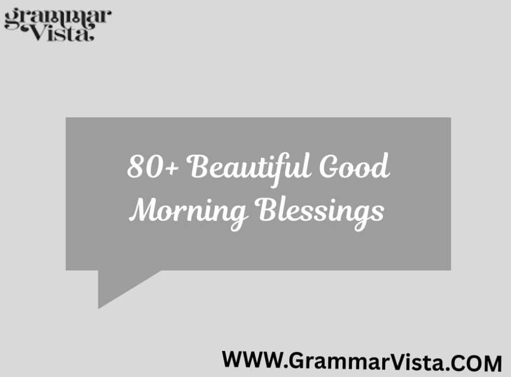 morning blessings