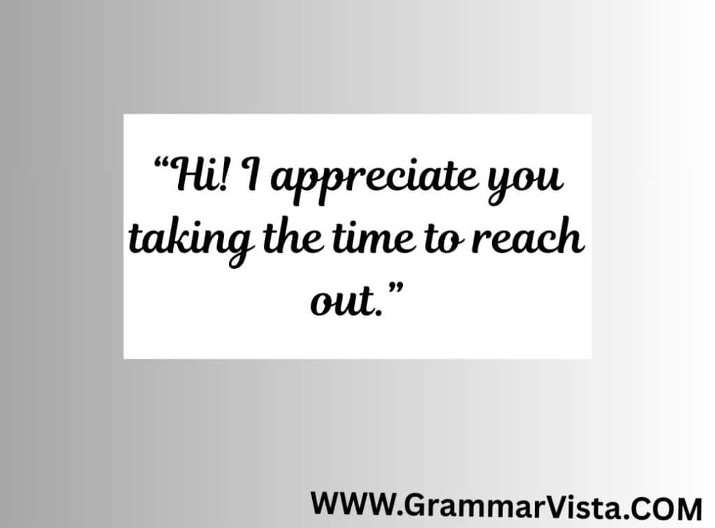 reply of hello