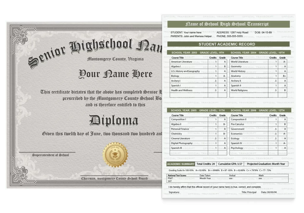 What Makes Our Replica High School Diplomas and Replacement Transcripts Different?