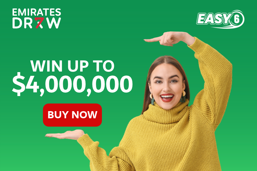 Emirates Draw EASY6 prize tiers from Match 3 up to the $4 million Match 6
